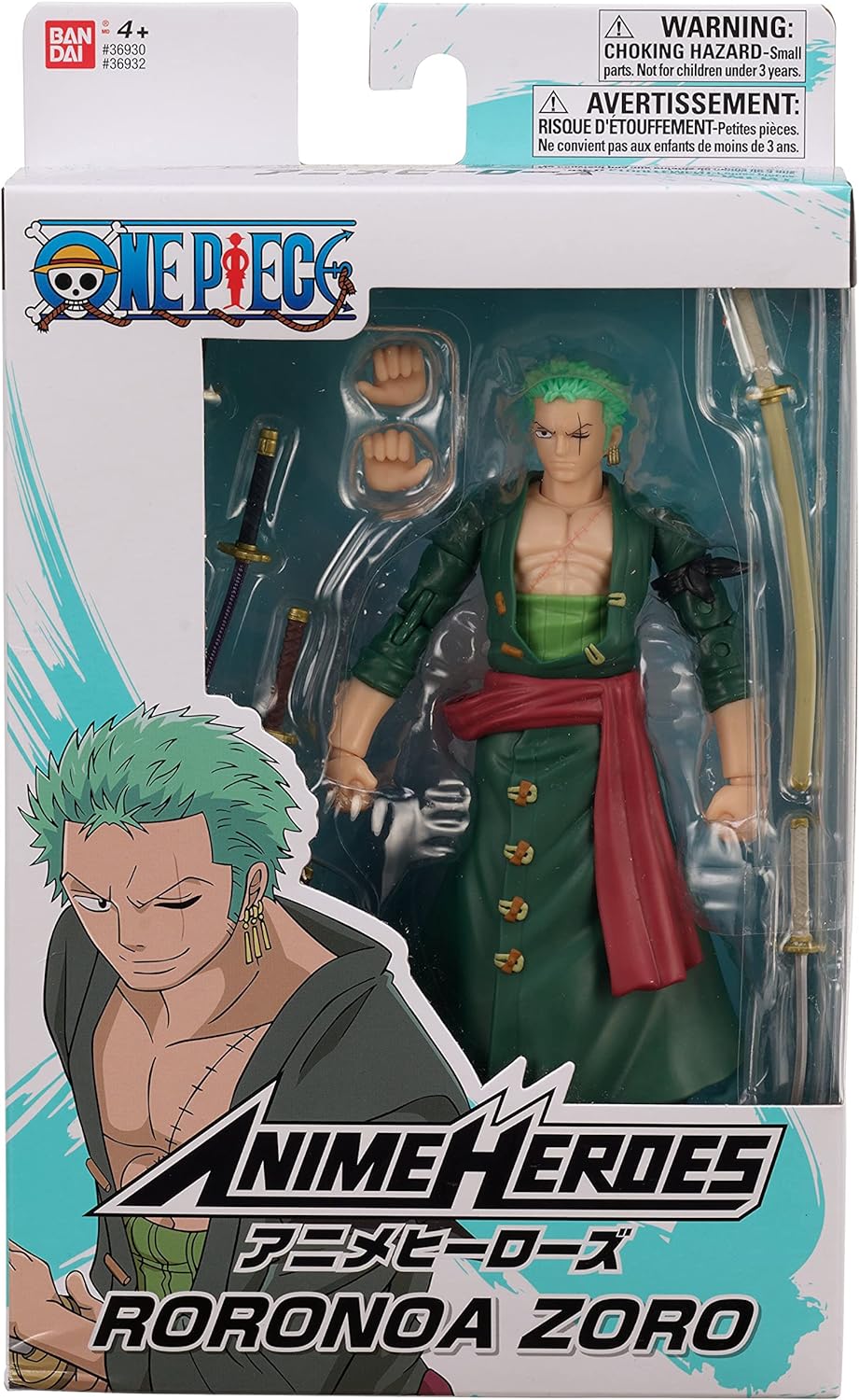 Anime Heroes One Piece Roronoa Zoro 7"