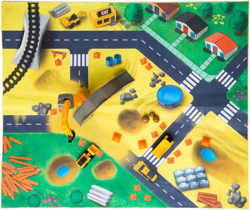 Cat Little Machine Construction Mat