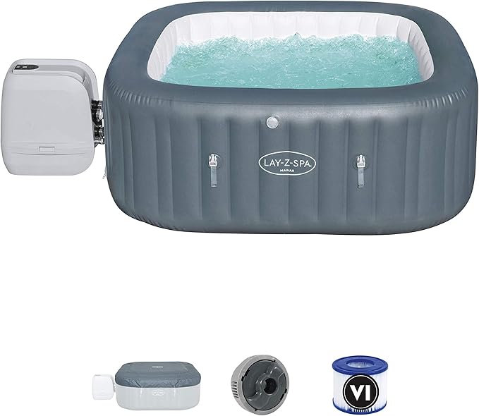 Bestway Lay-Z-Spa 71" x 71" x 28"/1.80m x 1.80m x 71cm Hawaii HydroJet Pro