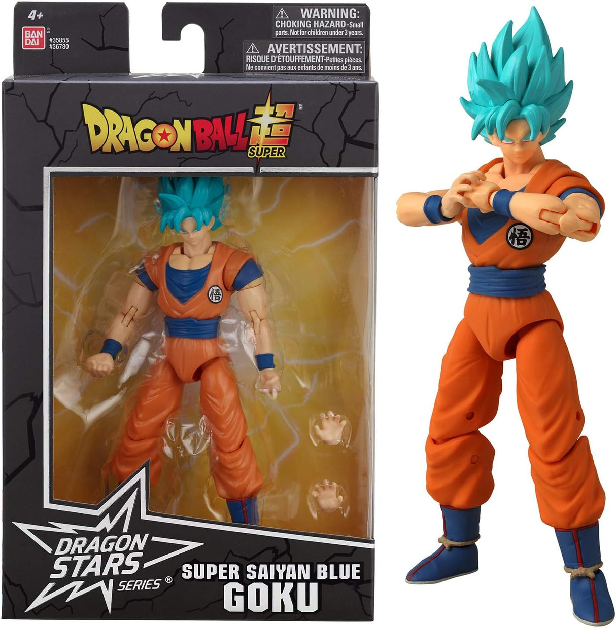 Dragon Ball Stars Super Saiyan Goku 2 Blue 6.5"