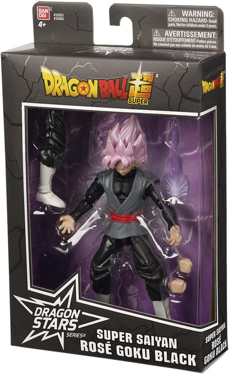 BANDAI Dragon Ball Super Dragon Star Figurine - 17 cm Super Saiyan Rose Goku Black 6.5"