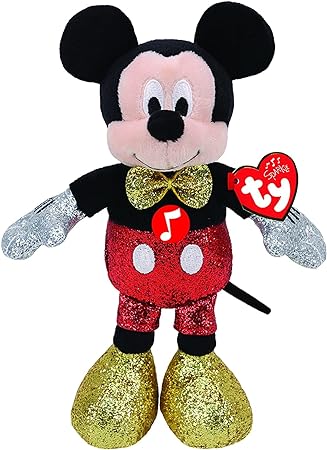 Ty Disney Mickey Sparkle Red With Sound, Medium