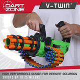 Dart Zone V-Twin Motorized Gatlingbelt Blaster