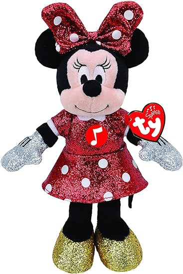 Ty Disney Minnie Sparkle Red With Sound, Medium