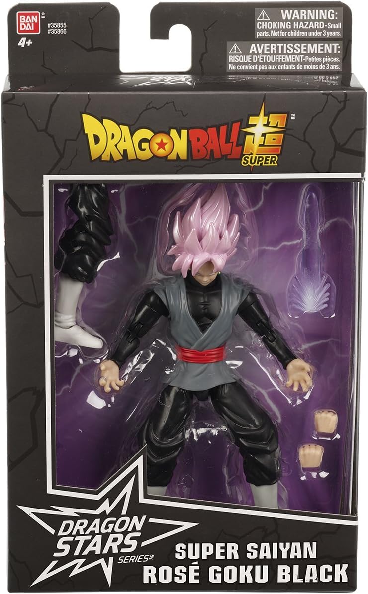 BANDAI Dragon Ball Super Dragon Star Figurine - 17 cm Super Saiyan Rose Goku Black 6.5"