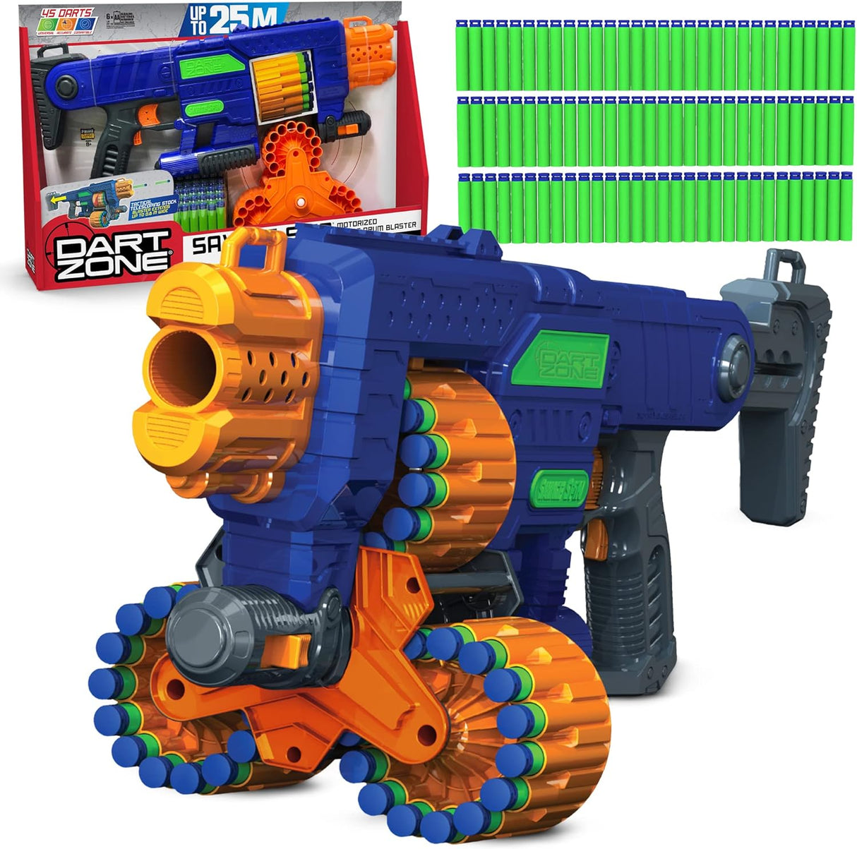 Dart Zone Savage Motorized Triple Drum Blaster