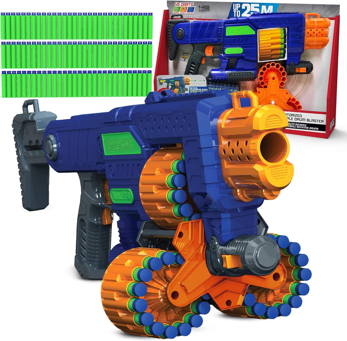 Dart Zone Savage Motorized Triple Drum Blaster