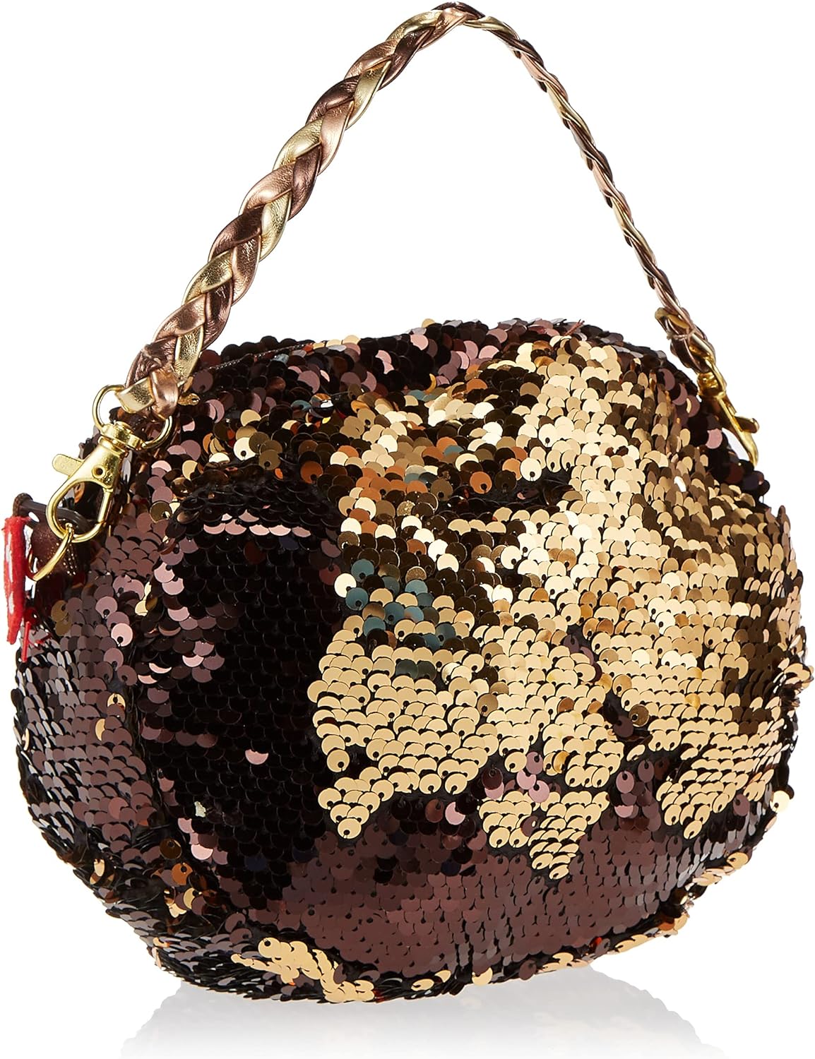 Ty Fashion Sequin Dangler Brown Purse