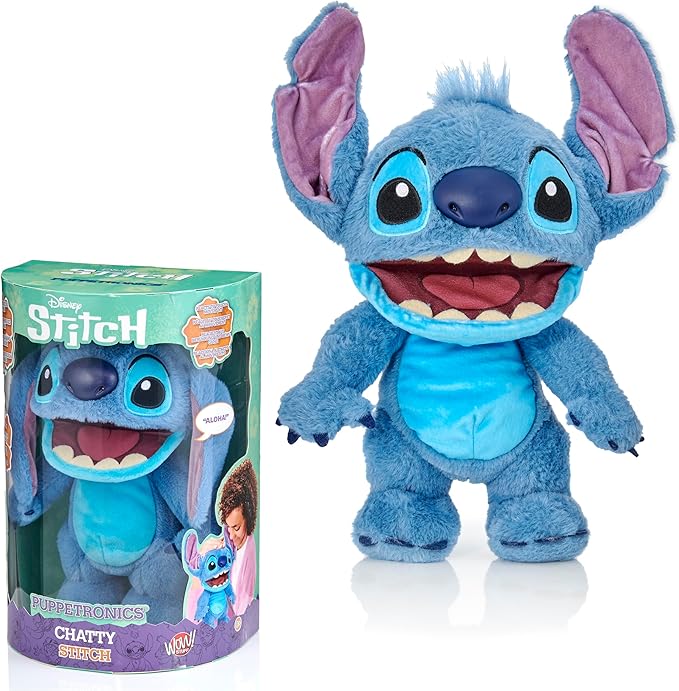 Disney Chatty Stitch Puppet 30cm/12inches