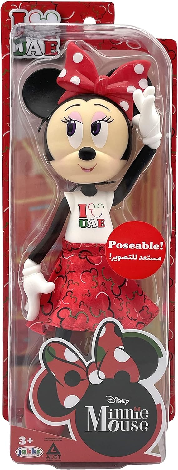 Minnie Mouse Doll I Love Uae 10"