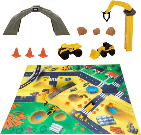 Cat Little Machine Construction Mat