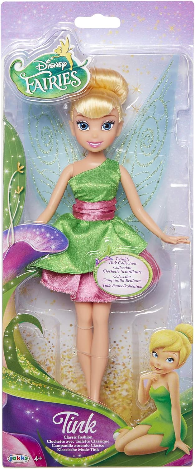 Disney Fairies Classic Doll Tinkerbell Pink 9"