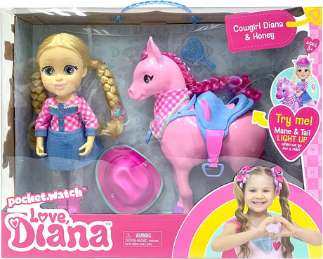 Love Diana Doll Cowgirl Horse Pack 13b/o