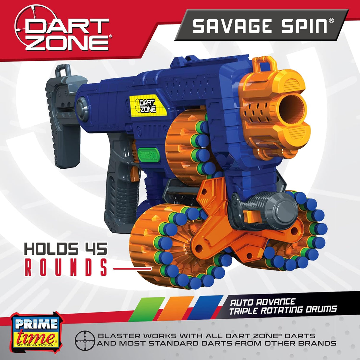 Dart Zone Savage Motorized Triple Drum Blaster – Khaleeji Toys