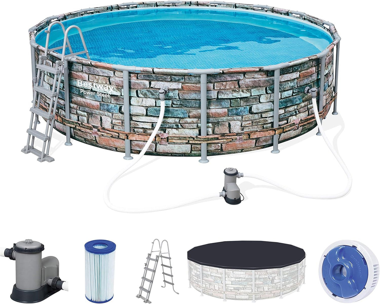 Bestway Pool Set Power Steel Graph 488X122Cm