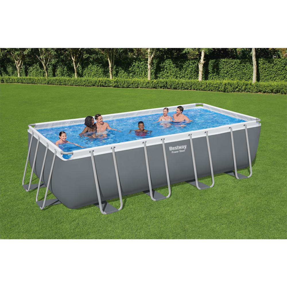 Bestway Power Steel Above Ground Pool Set 549x274x132cm - Khaleeji Toys