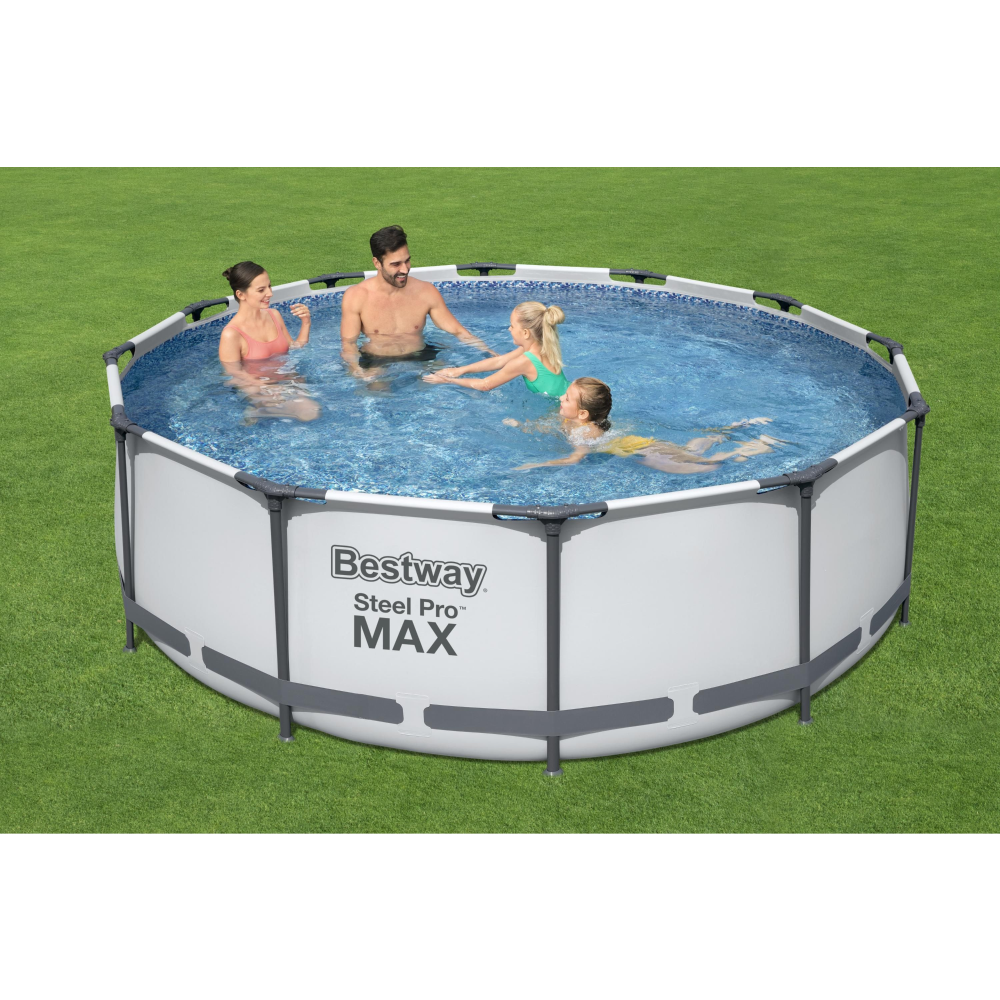 Bestway Steel Pro Max Pool Set - White 366x100cm - Khaleeji Toys