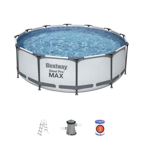 Bestway Steel Pro Max Pool Set - White 366x100cm - Khaleeji Toys