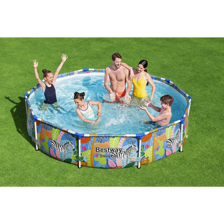 Bestway Steel Pro Safari Pool 305x66cm - Khaleeji Toys