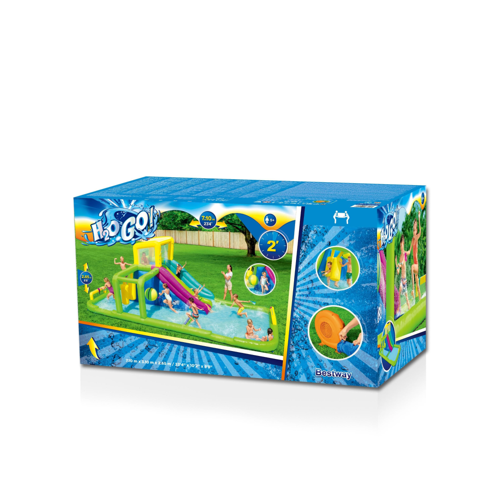 Bestway H2GO Waterpark Splash Course 710x310x265cm - Khaleeji Toys