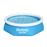 Bestway Fast Pool Set - Blue 244x61cm [Includes Pump & Filter] - Khaleeji Toys