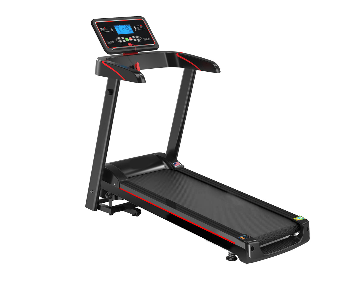 Treadmill, 2 HP Motor, 110kg Capacity, 1-14KM/H Speed, 5" LCD Display