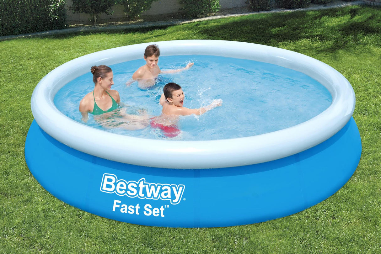 Bestway Fast Pool Set w/ Pump and Filter - Blue 366x76cm - Khaleeji Toys