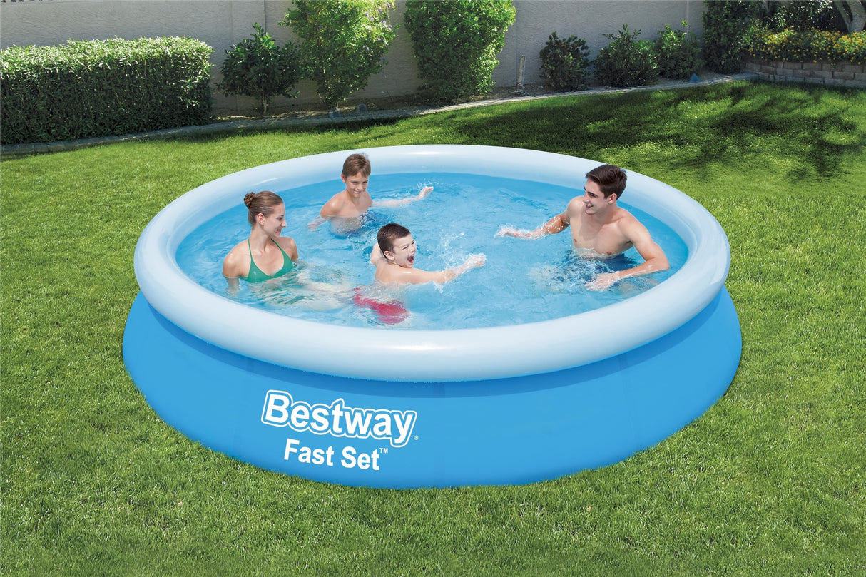 Bestway Fast Pool Set w/ Pump and Filter - Blue 366x76cm - Khaleeji Toys