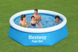 Bestway Fast Pool Set - Blue 244x61cm [Includes Pump & Filter] - Khaleeji Toys