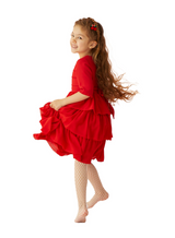 Hayati Girl Dress Red Party Chic